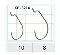 Крючки офсетные Gurza Worm 101 LES KE-3214 фотография №1