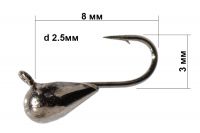 Мормышка Fishing ROI капля с ушком фотография №1