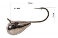 Мормышка Fishing ROI капля с ушком фотография №4