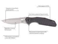 Ніж Skif Defender II SW Black Фотографія №4