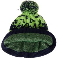 Шапка Select Pompon Hat Black Green Фотографія №2