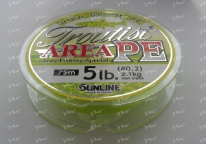 Шнур Sunline Troutist Area 0.2 5lb 75m фотография №1