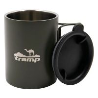 Термокухоль Tramp з напувалкою та складними ручками 400мл UTRC-137-olive Фотографія №2
