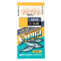 Самодур Golden Catch Aji Sabiki S205 №6 Pink 5 крючков фото