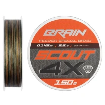 Шнур фидерный Brain Scout 4X 150m Camo 0.148mm (2026) фото
