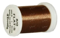 Монтажна нитка 4Trouts Flat-S 8/0 Brown 555ft - фото