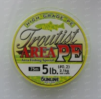 Шнур Sunline Troutist Area 0.2 5lb 75m фото