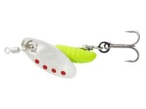Блесна Savage Gear Grub Spinners #2 Silver Red Lime фото