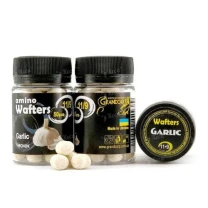 Бойлы Grandcarp нейтральные Amino Wafters 50шт 11-9мм Чеснок фото