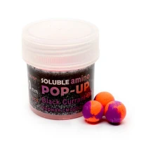 Бойли Grandcarp Amino Pop-Up розчинні 10мм Чорна смородина-банан 15шт фото