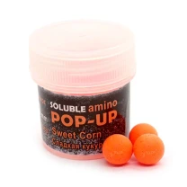 Бойли Grandcarp Amino Pop-Up розчинні 10мм Солодка кукурудза 15шт фото