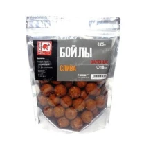 Бойлы Rocket Baits вареные Premium 0.25кг 18мм Слива фото