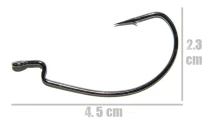 Крючки офсетные Crazy Fish Big Game Offset Hook №2/0 фото