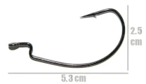 Крючки офсетные Crazy Fish Big Game Offset Hook №4/0  фото