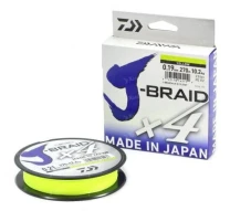 Шнур Daiwa J-Braid x4 135m 0.33mm Yellow фото
