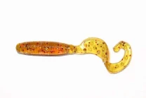 Силикон Reins Fat G-Tail Grub 3" 598 Motor Oil Red Gold (12шт) фото