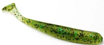 Bait Breath Fishtail Shad U30 2.8" 8шт #144 WATERMELON/BLACK・GREEN - фото