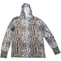 Футболка Kosadaka Ice Silk Sunblock Snake Skin S серая UV - фото
