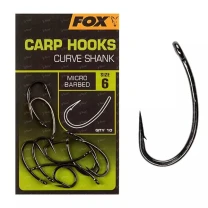 Крючки FOX Curve Shank №6 10шт CHK233 фото
