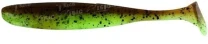 Силикон Keitech Easy Shiner 3.5" 401 Green Pumpkin/ Chartreuse 7шт - фото