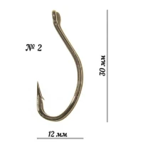 Крючки Fudo Carp BN 2401 №2 фото