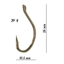 Крючки Fudo Carp BN 2401 №4 фото