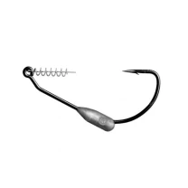 Крючки офсетные огруженные Gurza Weighted Hook KJ-0108 №4/0 8г 4шт - фото