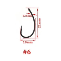 Крючки Технокарп Curve Shank Hook №6 фото