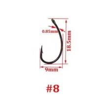 Крючки Технокарп Curve Shank Hook №8 фото