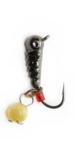 Мормишка Fishing ROI Личинка з підвіскою чорна 3.5 мм 113-E14 фото