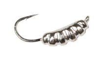 Мормышка Fishing ROI Опарыш с ушком 2.5мм 4225-S серебро - фото