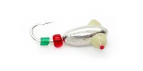 Мормишка Fishing ROI Овсинка з оком 2.0 мм срібло - фото