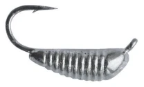 Мормышка банан с насечкой Shark 3.0мм серебро 388 - фото