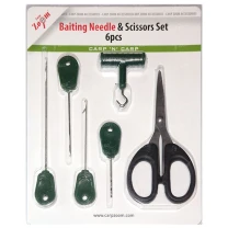 Набор карповый Carp Zoom Baitining Needle & Scissors Set 6pcs CZ1135 фото