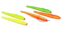 Набор поролоновых рыбок под офсет Levsha 3D Ex Worm 10см 094151 5шт - фото