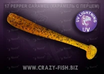 Силікон Crazy Fish Nano Minnow 2.2" 17 Pepper Caramel - фото