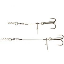 Оснастка для силикона Gurza Leader Stinger Rig ST36 6.5 и 8.5см №4 2шт - фото