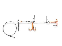 Оснастка для силикона Gurza Stinger Pike Rig Duo ST36 ORuv №2/0 оранжевые - фото