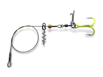 Оснастка для силикона Gurza Stinger Pike Rig ST36 BC №1/0 желтый - фото