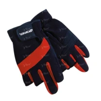 Рукавички Owner 9642 Meshy Glove 3 Finger Cut Red L - фото