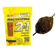 Пластикормка Fanatik 0.5кг Горох-Чеснок  фото
