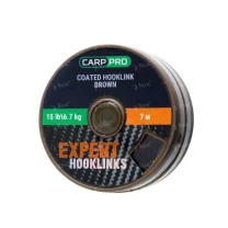 Поводковый материал в оболочке Carp Pro Coated Hooklink Brown 7m 15lb фото