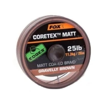 Поводковый материал FOX Coretex Matt coated Braid Brown 20m 25lb CAC435 - фото