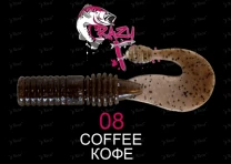 Crazy Fish Powertail 7см 5шт #08 Coffee - фото