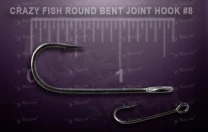 Крючки Round Bent Fixative Shank №8 10шт фото