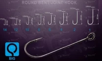 Крючки Crazy Fish Round Bent Joint Hook  фото