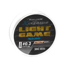 Шнур Azura X-Game Light Game Nano PE X-8 150m #0.2 4lb White - фото