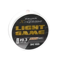 Шнур Azura X-Game Light Game Nano PE X-8 150m #0.3 6lb White - фото