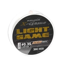 Шнур Azura X-Game Light Game Nano PE X-8 150m #0.35 7lb White фото