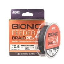 Шнур Golden Catch Bionic Feeder PE X4 #1.0 150м Black фото